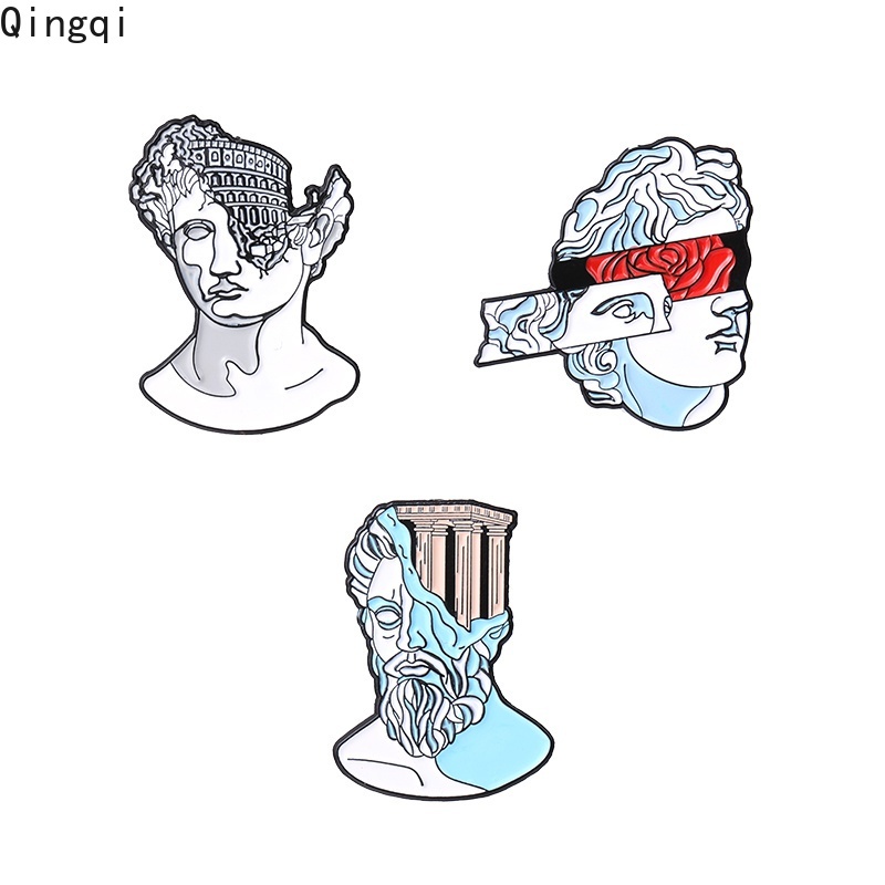 Ghim cài áo MISS ZOE hình bức tượng điêu khắc thời Phục Hưng độc đáo