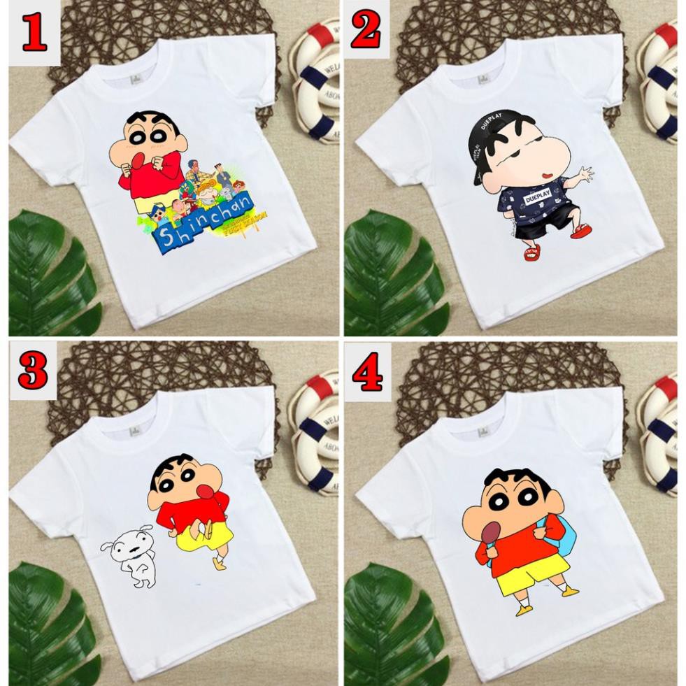 SIÊU HOT - 4 mẫu áo thun bé trai in hình Shin Cậu Bé Bút Chì in tại shop / có size trẻ em