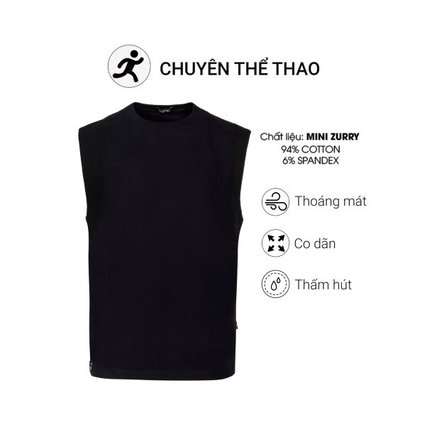 Áo ba lỗ nam cottton cao cấp Tyasuo Áo sát nách nam tanktop basic màu trơn