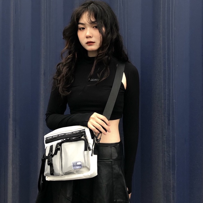 Túi Đeo Chéo Nam, Nữ Phối Lưới Vi Tính SAIGON SWAGGER® SGS Meshy Cross Body Bag