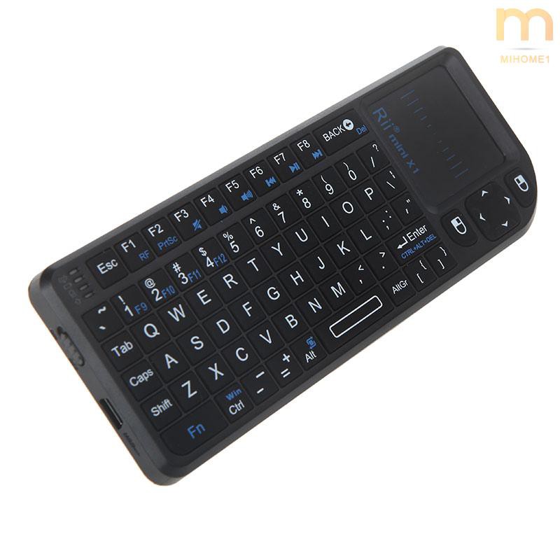 Bàn Phím Tích Hợp Chuột Không Dây Mi Rii Mini X1 2.4g Cho Pc Notebook Smart Tv