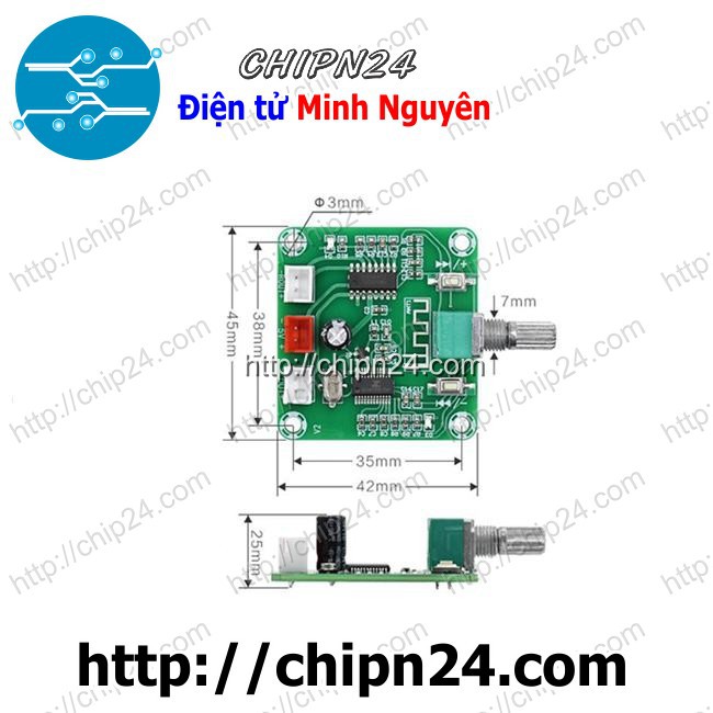 [1 pcs] (D26) Mạch Bluetooth Âm Thanh PAM8403 V2 5W XH-A158