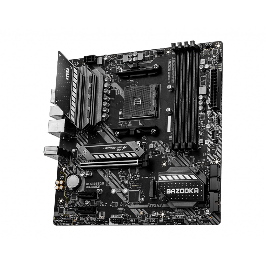 Bo mạch chủ Mainboard MSI MAG B550M BAZOOKA AMD B550 Socket AM4 m-ATX 4 khe RAM DDR4