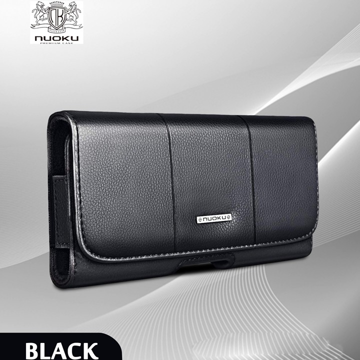 Bao da đeo thắt lưng cho điện thoại đa năng chính hãng Nuoku - Đeo ngang