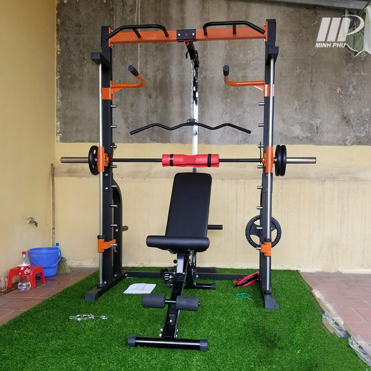 Giàn tạ đa năng JL-K8 🔥 Máy tập GYM có Squat 🔥 Dụng cụ thể hình cho gia đình