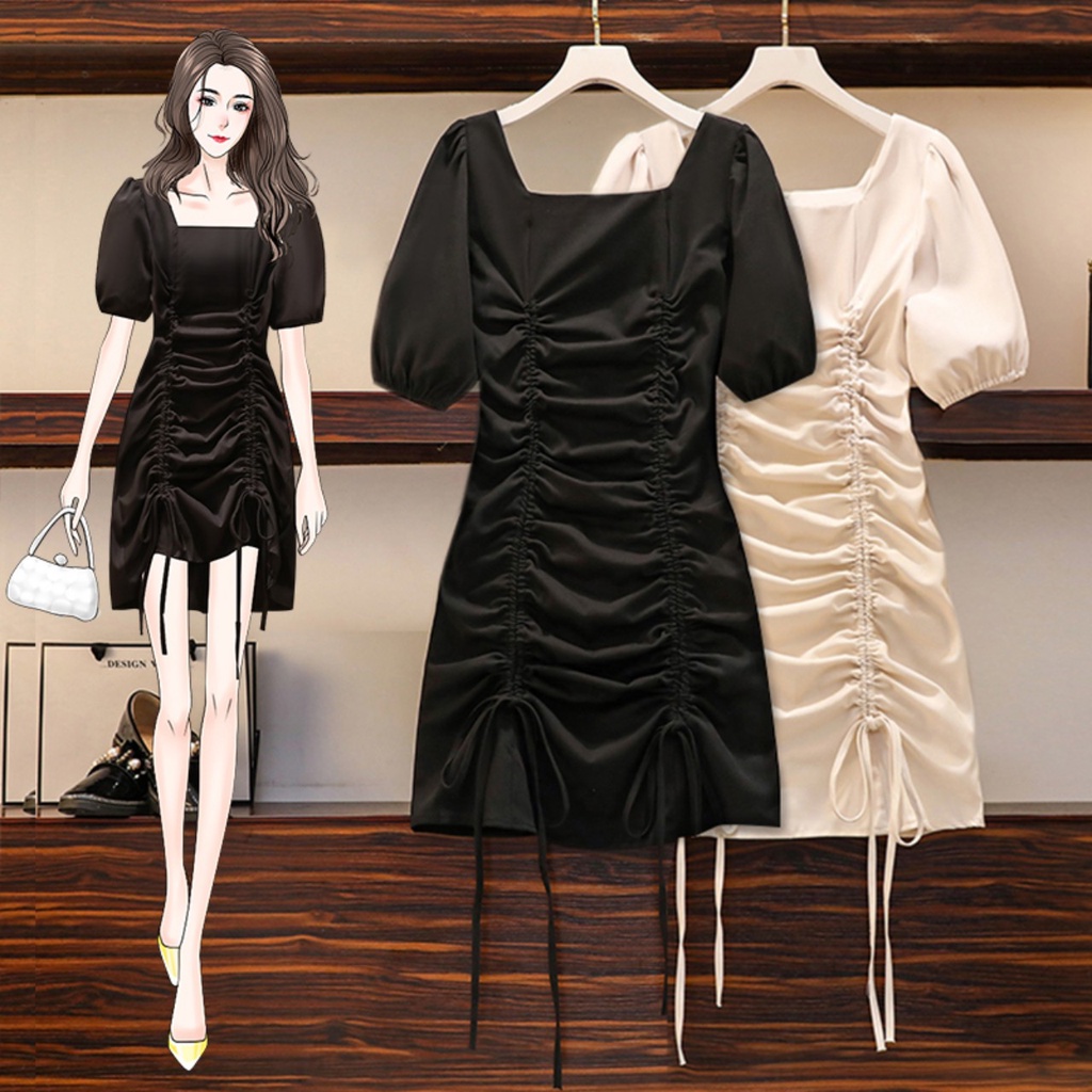 🌸Hàng Order(Có Sẵn 2XL)🌸 Váy Bigsize Body Rút Dây Trẻ Trung Sexy🌸Hàng Quảng Châu