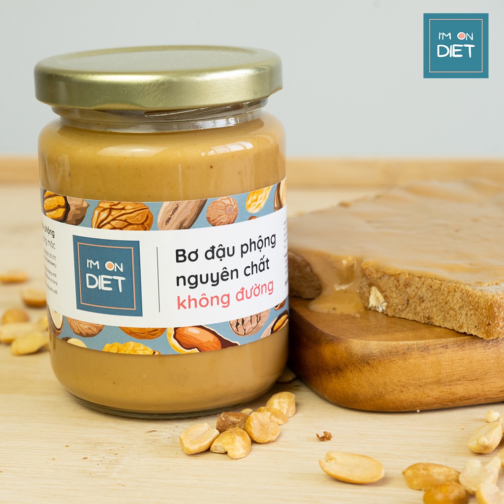 BƠ ĐẬU PHỘNG | BƠ LẠC KHÔNG ĐƯỜNG [Sánh Mịn] | I'M ON DIET | 120g - 220g - 320g | Ăn Kiêng - Eat Clean - Ăn Chay | BigBuy360 - bigbuy360.vn