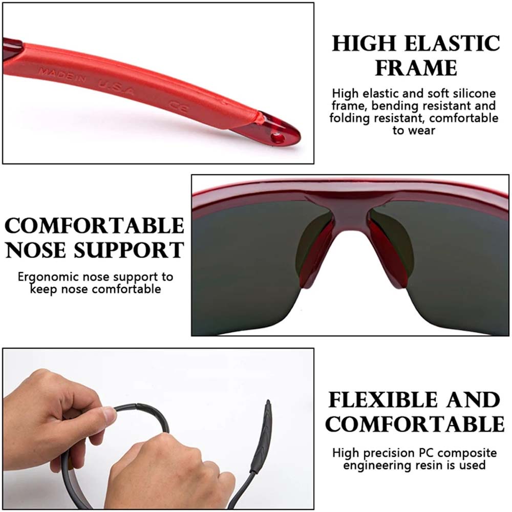 Kính bảo vệ mắt khỏi tia UV400 dùng khi đạp xe/câu cá/leo núi thể thao