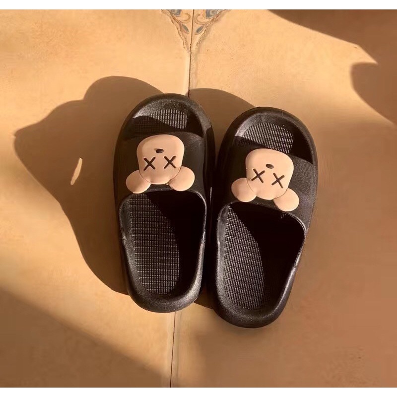 Dép Lê Hình Gấu Trúc Xinh Xắn Cho Bé Trai, Bé Gái Chất Liệu Nhựa Dẻo Mềm