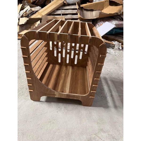 Giường Ngủ Bằng Gỗ Cho Chó MIMO FURNITURE Chuồng Thú Cưng Thiết Kế Lắp Ghép Đơn Giản, Tiện Ích
