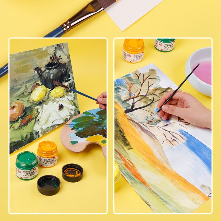Màu acrylic Gouache Mont Marte 100ml cao cấp vẽ trang trí giầy - tranh - vải canvas