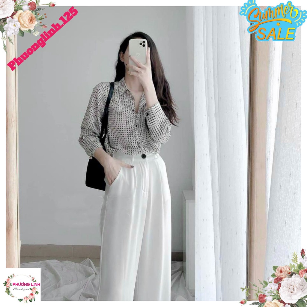 ÁO SƠ MI HOẠ TIẾT CHỮ