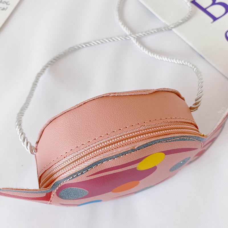 Túi Đeo Chéo Một Bên Vai Kích Thước Nhỏ Màu Kẹo Dễ Thương Phong Cách Công Chúa Nước Ngoài Cho Bé Gái