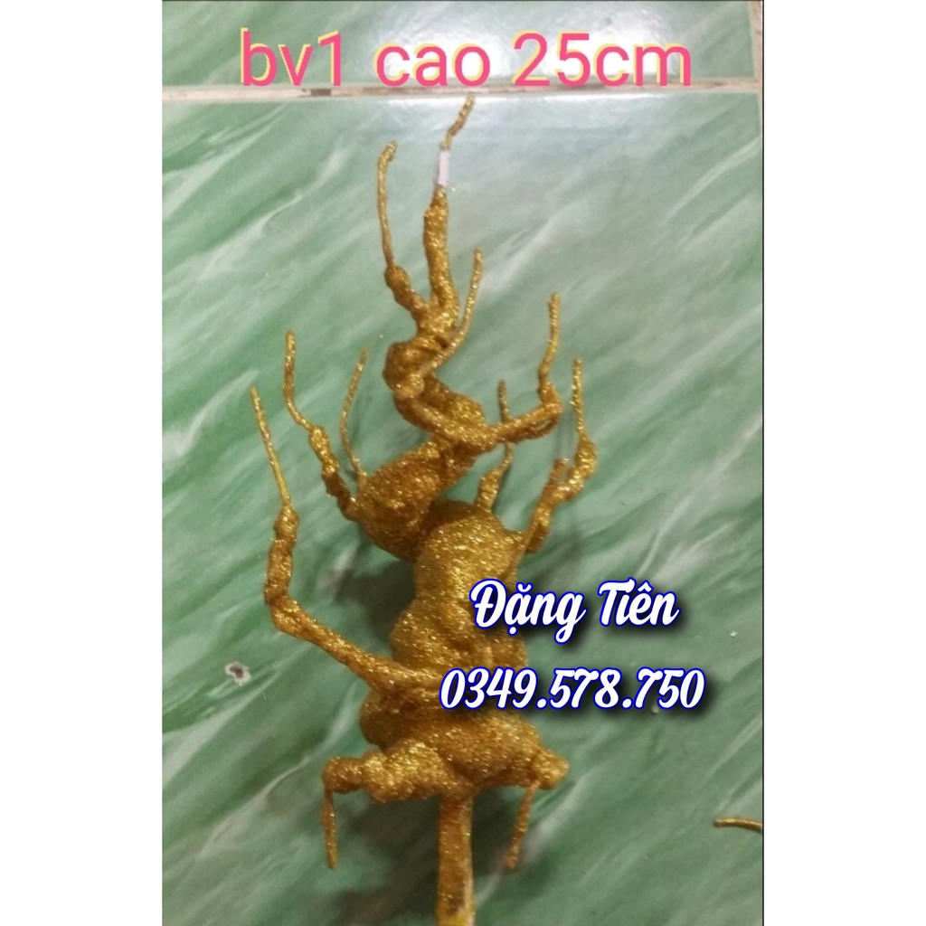Gốc cây giả BV1 - Gốc Bonsai kim tuyến (11 nhánh)