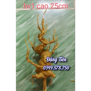 Gốc cây giả BV1 - Gốc Bonsai kim tuyến (11 nhánh)