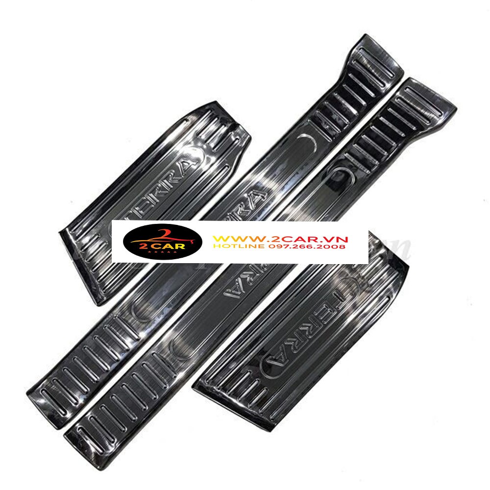 Bộ Ốp bậc cửa, Nẹp bước chân Nissan Terra - Mẫu Titan hàng cao cấp