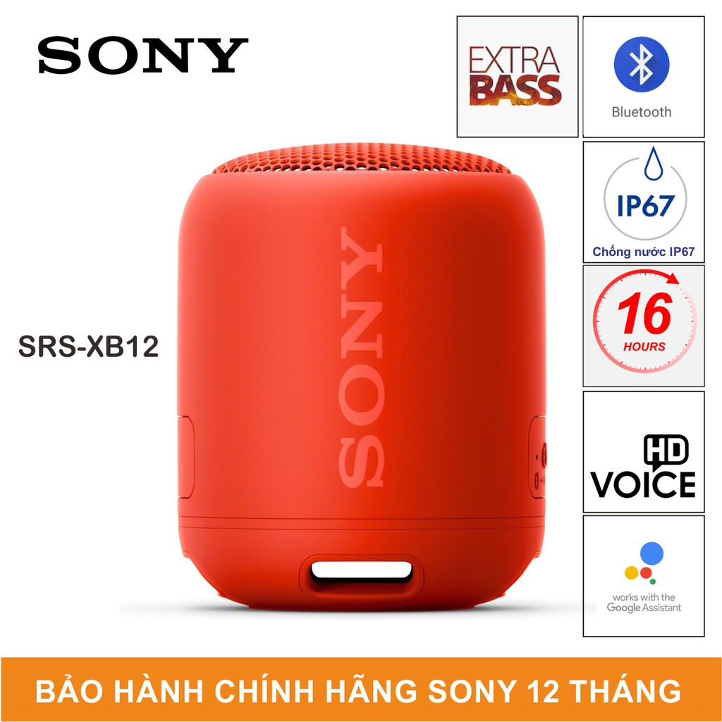 Loa Bluetooth Sony SRS-XB12 - Hãng Phân Phối Chính Thức - Bảo Hành 12 Tháng Toàn Quốc