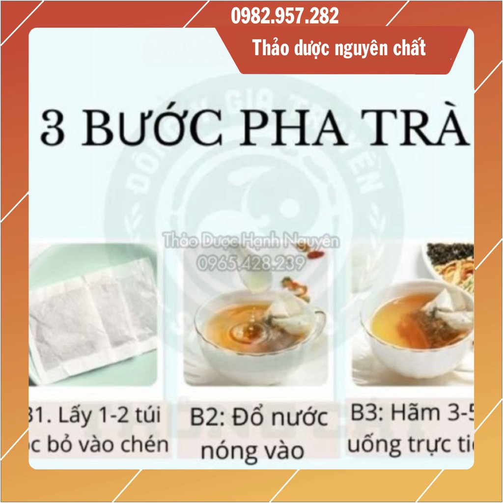 Trà Bổ Thận (Bạch Tật Lê, Dâm Dương Hoắc, Kỷ Tử, Ba Kích, Thỏ Ty Tử, Đông Trùng Hạ Thảo,...) - Gói 50 Túi Lọc - TDNC