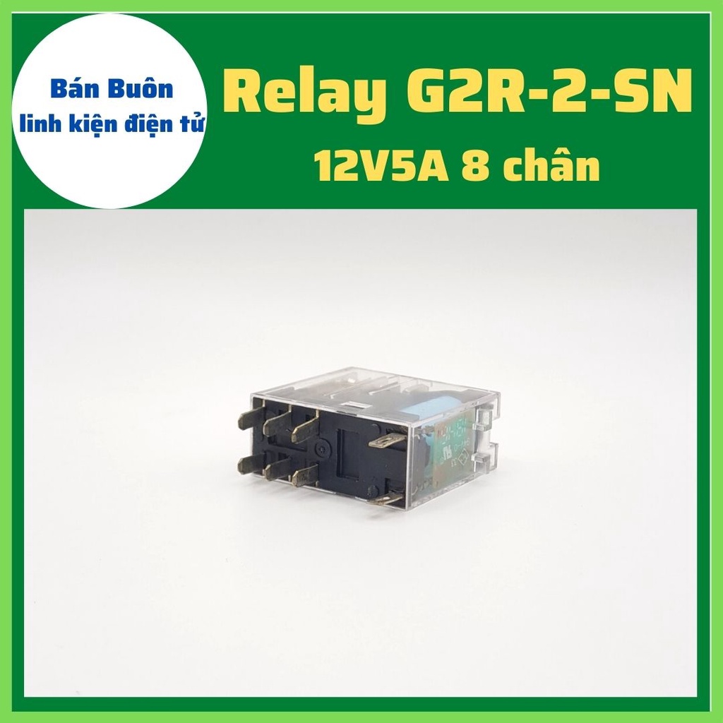 Relay 12V 8 chân, role 12V G2R-2-SN