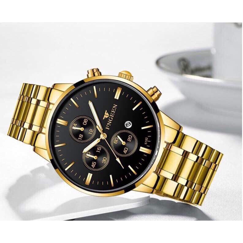 [GIÁ HỦY DIỆT] Đồng Hồ Nam FNGEEN Vàng 02 CHỐNG NƯỚC, CHỐNG XƯỚC TUYỆT ĐỐI FULLBOX Tặng Pin Xịn Và Vòng Tay | BigBuy360 - bigbuy360.vn