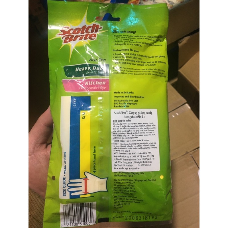 Găng tay hương chanh Scotch Brite 3M