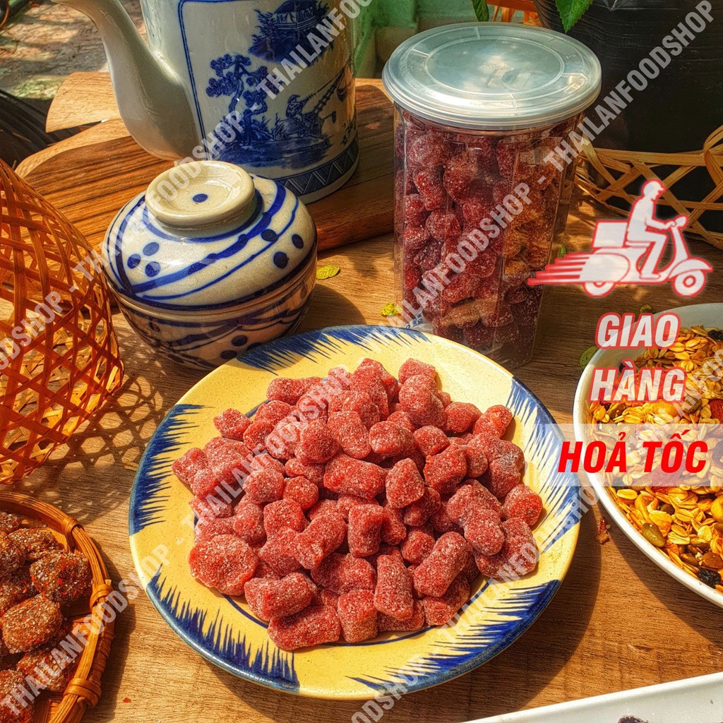 Kẹo Dâu Tây Đặc Sản Đà Lạt Lon 500gr