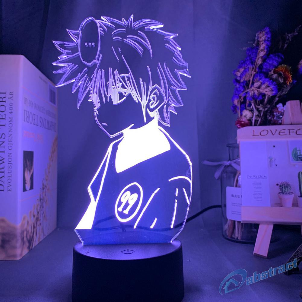 Đèn Led Cảm Ứng 3d 7 Màu Hình Anime Trang Trí Phòng Ngủ Trẻ Em