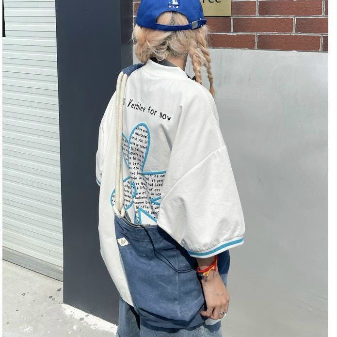 Áo sơ mi Unisex discovery hoa chữ,chất thô tay lỡ. | BigBuy360 - bigbuy360.vn