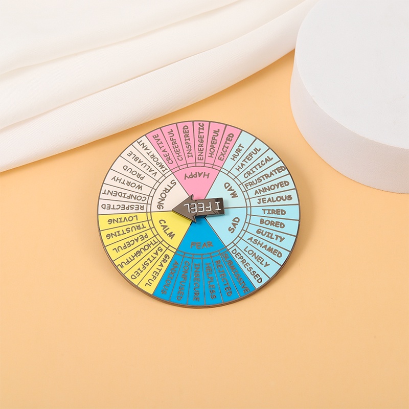 Tôi cảm thấy...Huy Hiệu Cài Áo Tráng Men Hình Biểu Tượng Cảm Xúc Vui Nhộn Sáng Tạo Cho Bé Và Bạn Bè