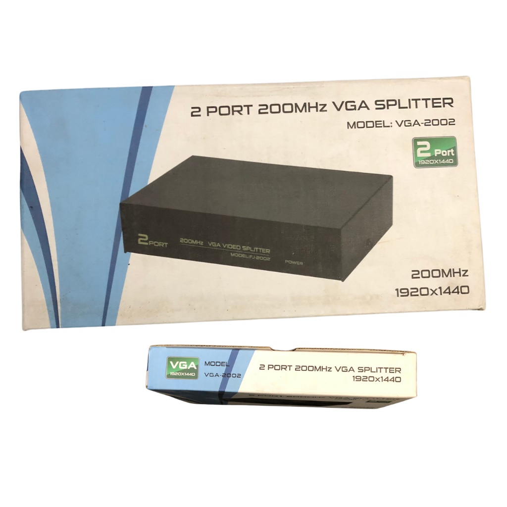 Bộ Hub Chia VGA 1 Ra 2 Màn Hình SPLITTER VGA-2002 1920 * 1440 bảo hành 12 tháng