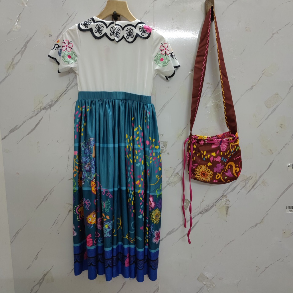 Đầm Hóa Trang Encanto Mirabel Xinh Xắn Cho Bé Gái Dịp Halloween