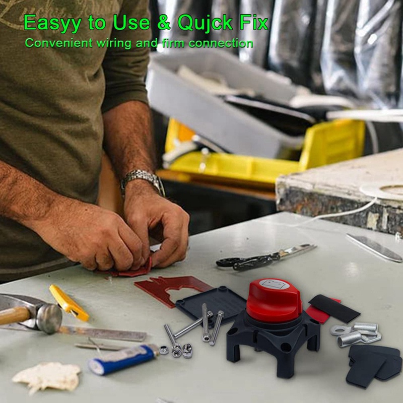 Công Tắc Ngắt Kết Nối Pin 12V 24V 48V 60V Chống Nước Cho Tàu Thuyền