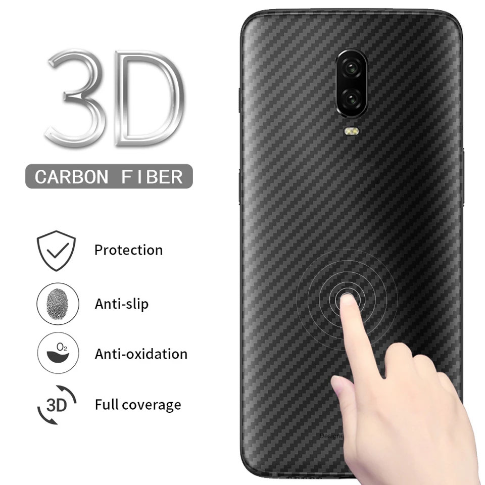 Miếng Dán Lưng Điện Thoại Bằng Sợi Carbon Cho Oneplus 9 9r 8t Plus 8 7t 7 Pro 6t 6 5t 5 Nord N10