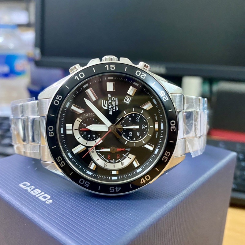 Đồng hồ nam EDIFICE chính hãng Casio Anh Khuê EFV-550D-1AVUDF