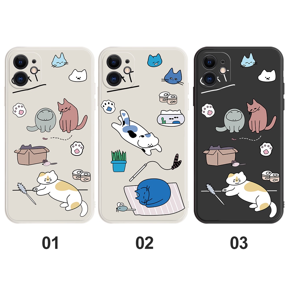 Ốp Điện Thoại Hình Chân Mèo Cho Xiaomi Mi 11 Lite Pro Mi 9 10 10T POCO F3 X3 NFC M3 M4 Redmi Note 7 8 10S MAX Plus