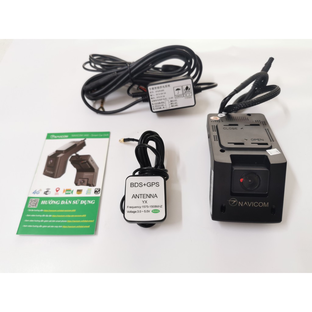 CAMERA HÀNH TRÌNH J400 GIÁM SÁT ONLINE TỪ XA - ĐỊNH VỊ XE - PHÁT WIFI - GHI HÌNH 2 MẮT TRƯỚC VÀ TRONG XE