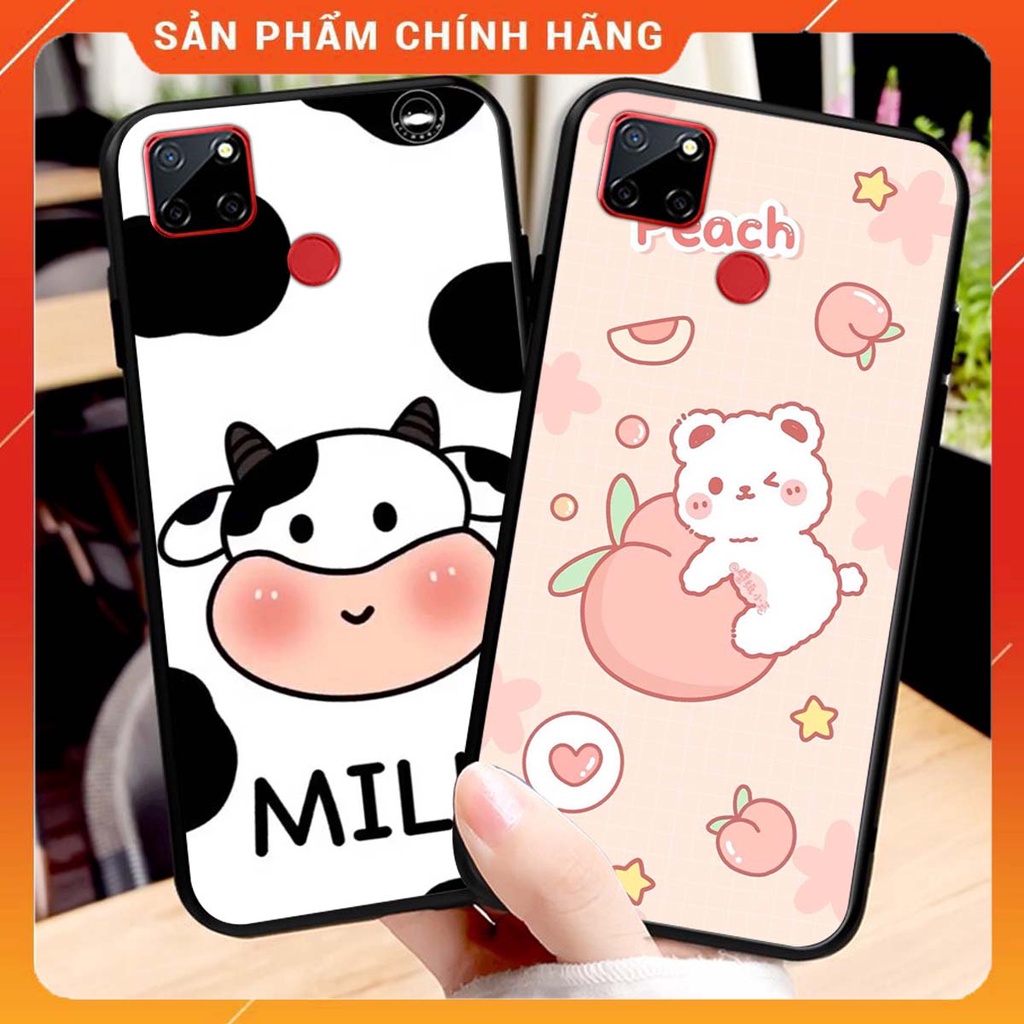 Ốp lưng Oppo REALME C12 in hình Gấu xinh xắn, Bò sữa đáng yêu,  ĐẸP -  RẺ - XINH - ĐỘC ĐÁO