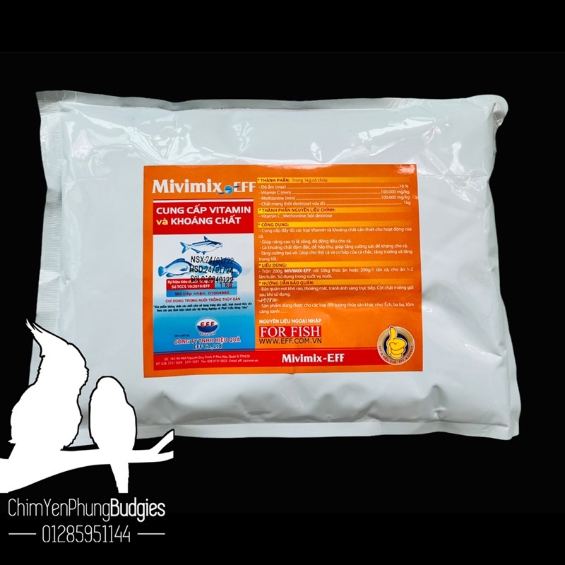 MIVIMIX - EFF CÁ Cung cấp đầy đủ các loại Vitamin và khoáng chất cần thiết cho hoạt động của cá, tôm.