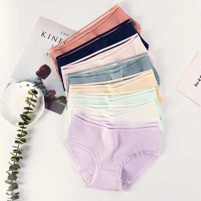 Quần lót nữ cotton tăm co dãn kháng khuẩn quần chip hot trend nội y mặc trong váy đầm thoáng mát Yasan | BigBuy360 - bigbuy360.vn