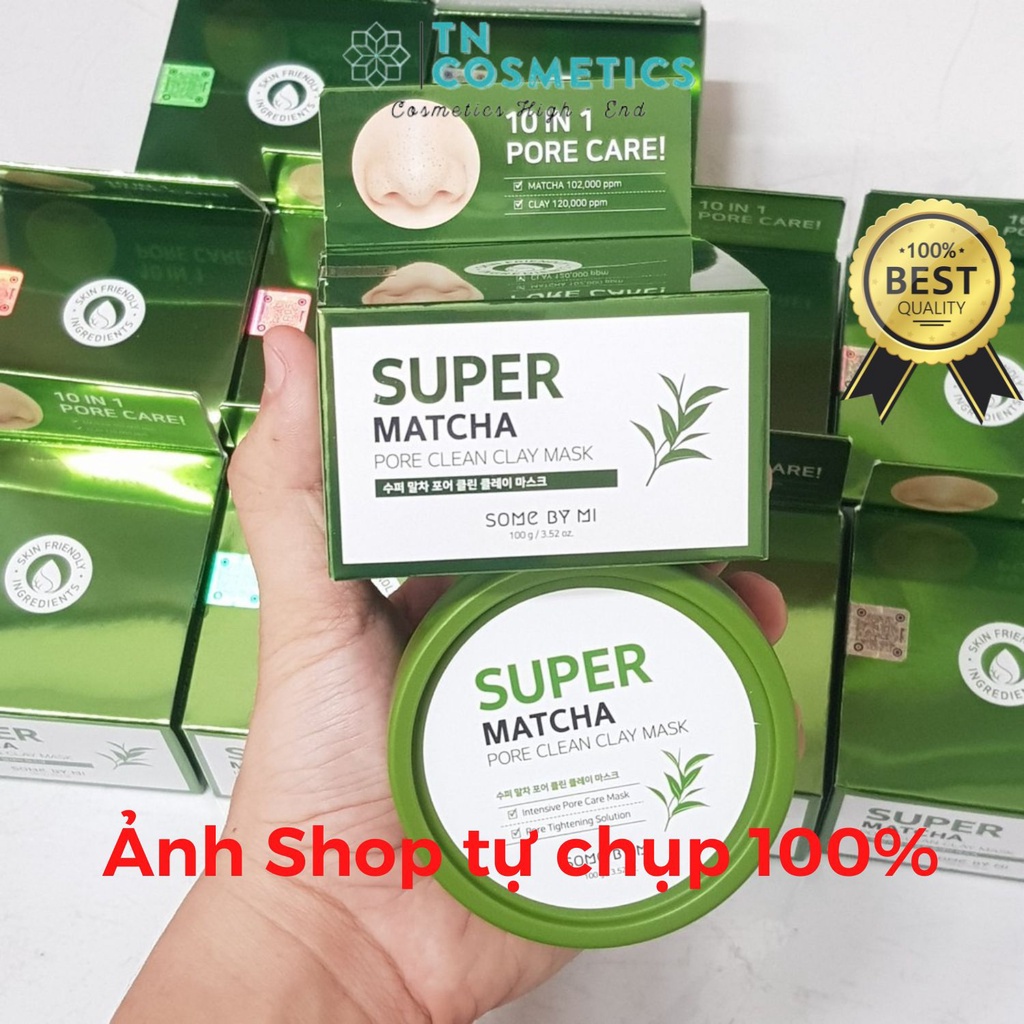 Mặt Nạ Đất Sét Trà Xanh Some By Mi Super Matcha Pore Clean Clay Mask 100g MN299