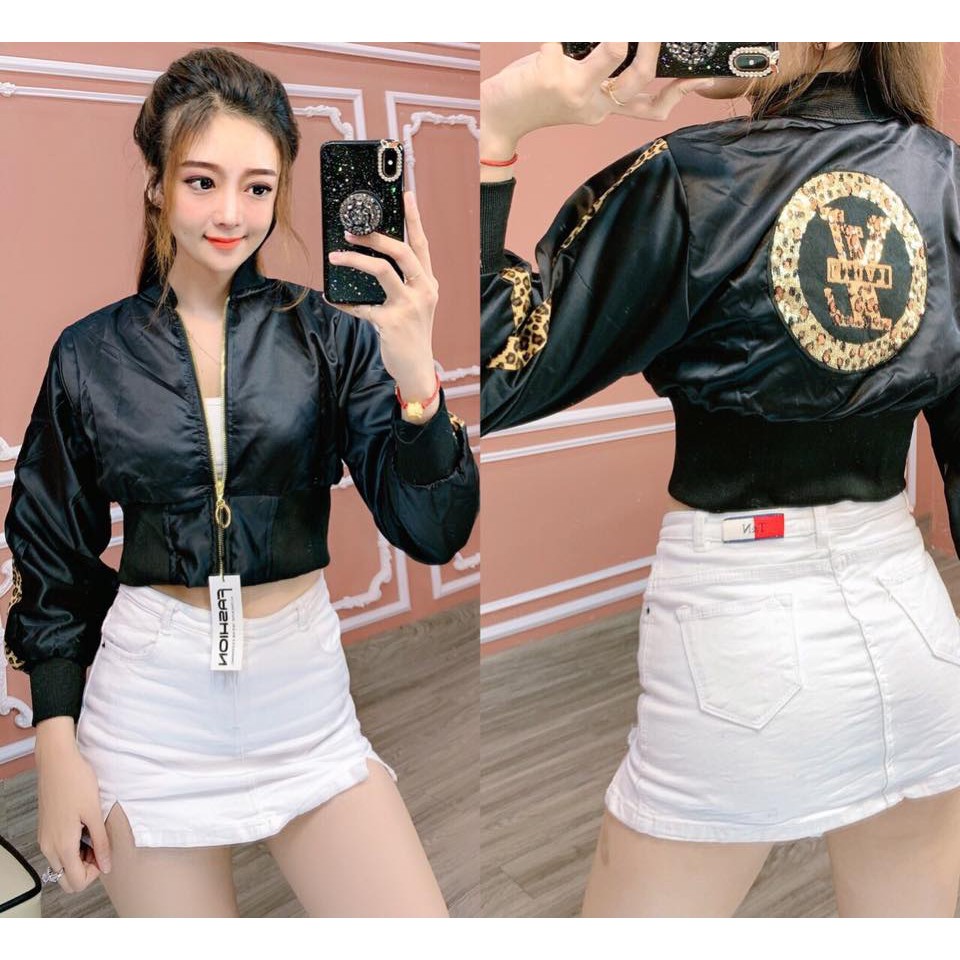 [CAO CẤP] ÁO KHOÁC PHI LỤA VIỀN BEO | BigBuy360 - bigbuy360.vn