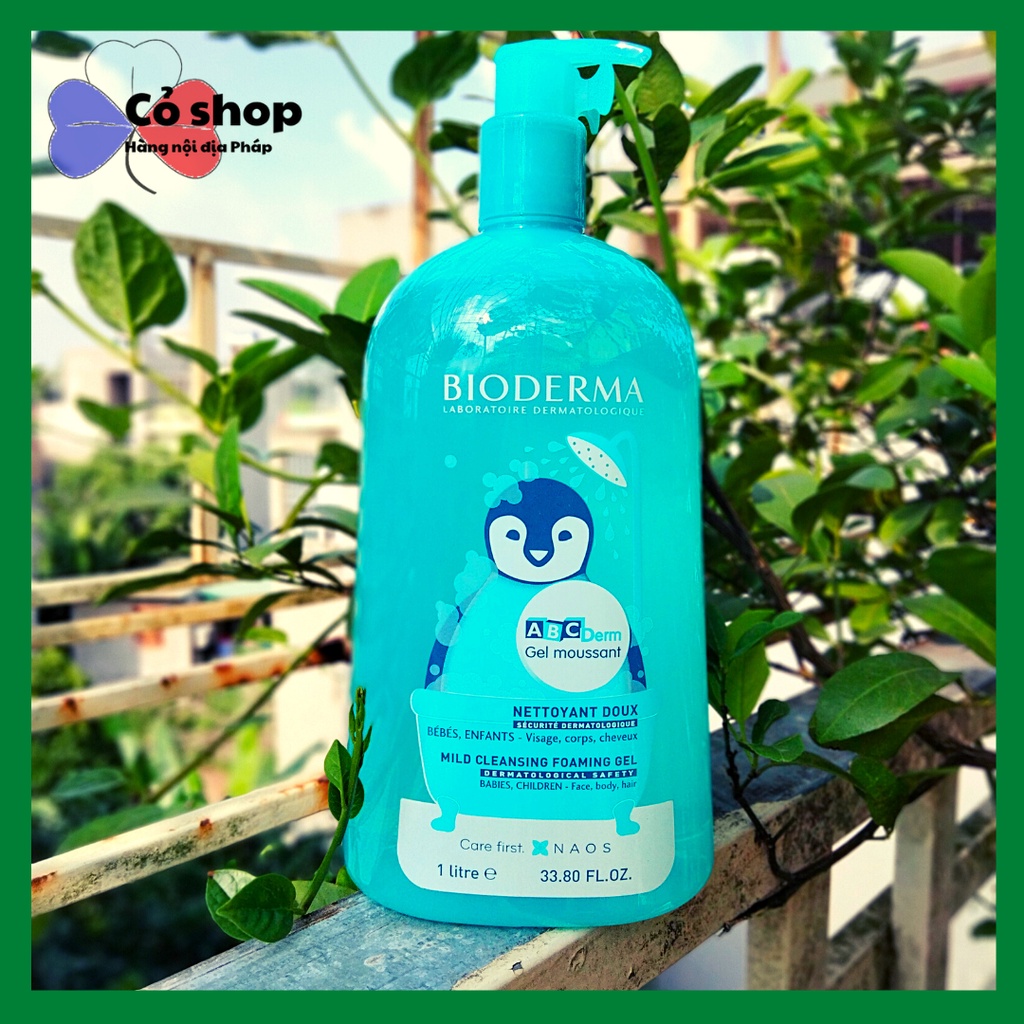 Sữa tắm trẻ em 💝SIÊU RẺ💝 Sữa tắm gội 2in1 BIO ABCDerm 1L hàng nội địa Pháp - sữa tắm an toàn dịu nhẹ với da bé sơ sinh