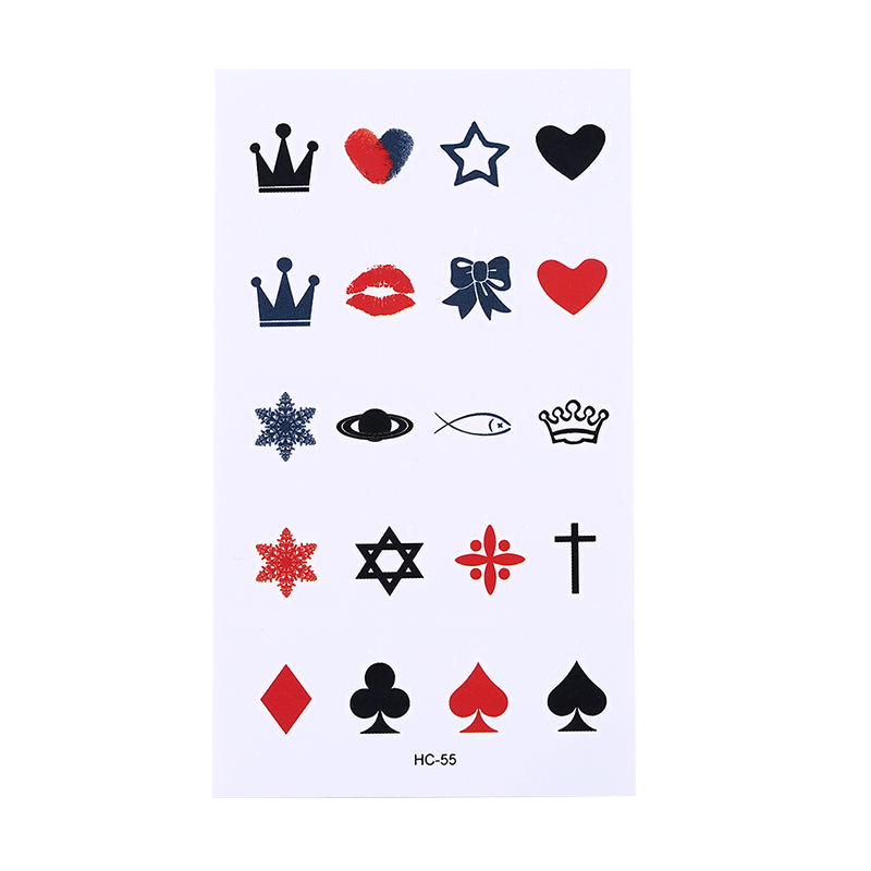 [Bảo Vệ tinh tế♥Hình Dán Trang Trí Cơ Thể Kiểu Totem Mini Dễ Thương Chống Thấm Nước Tháo Rời Được