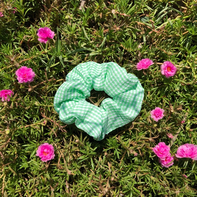 [SỈ] Cột tóc SCRUNCHIES caro vải đẹp