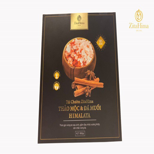 Túi chườm thảo mộc và đá muối hồng Himalaya giúp giảm đau nhức xương khớp cho người thường xuyên vận động 1000gr