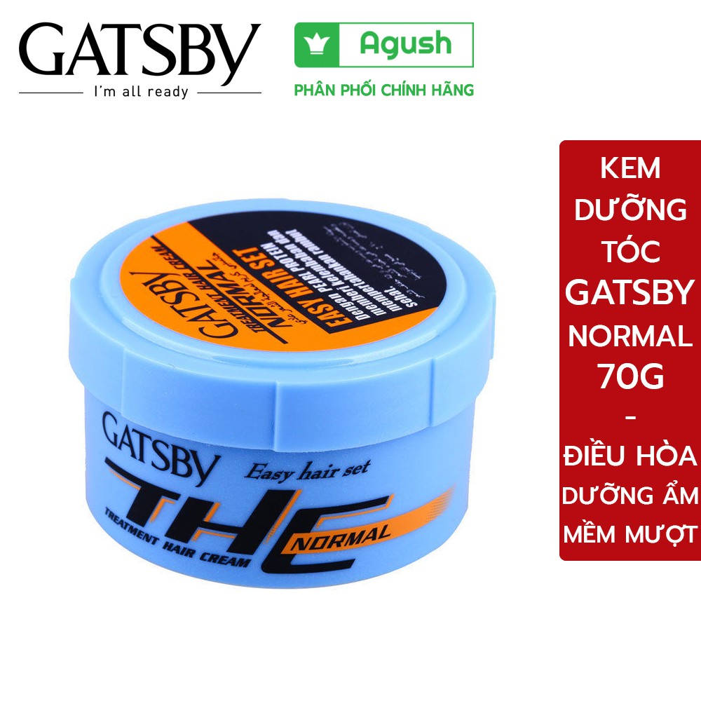 Kem ủ tóc phục hồi hư tổn hair treatment cream siêu mượt lạnh thơm nhật bản giá rẻ Gatsby treatment hair cream 70g, 125g