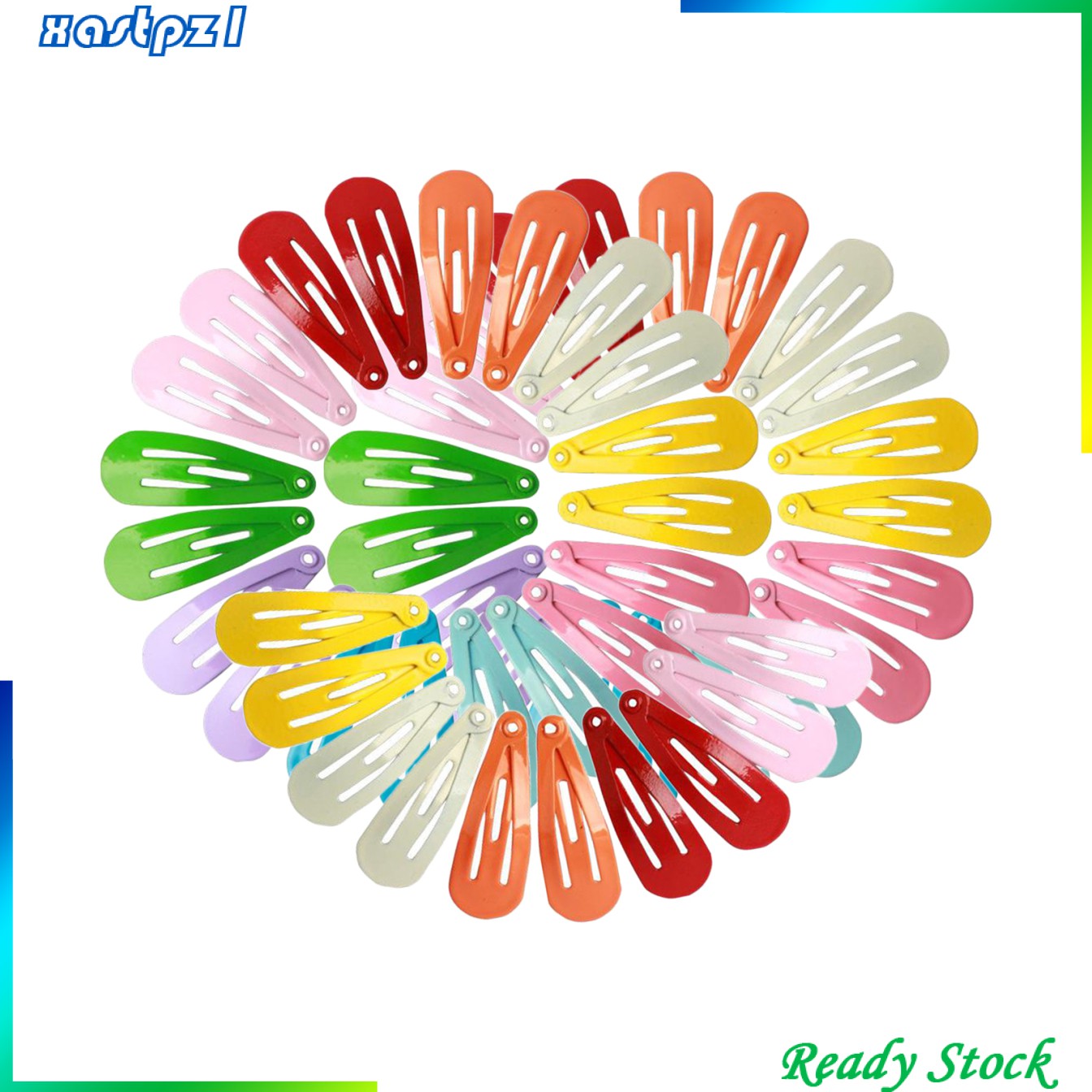 Set 50 Kẹp Tóc Kim Loại Không Trơn Cho Bé Gái