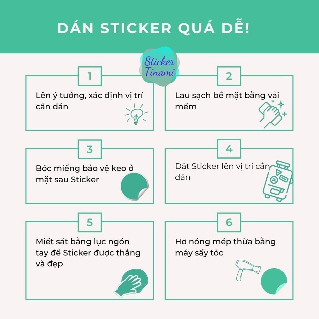 Bộ 50 Hình dán Sticker Chú thuật hồi chiến Jujutsu Kaisen chống nước trang trí điện thoại latop ván trượt bình nước vali