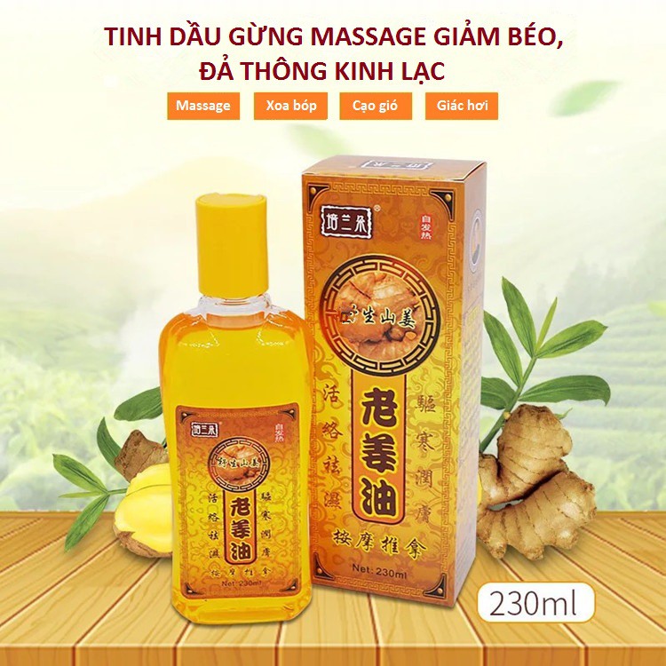 ✈️ Tinh dầu Gừng massage body