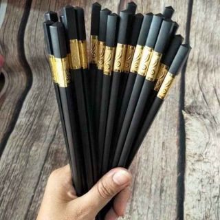 BỘ 10 ĐÔI ĐŨA HỢP KIM MẠ VÀNG